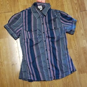 NWT North Face Tekware striped top sz small